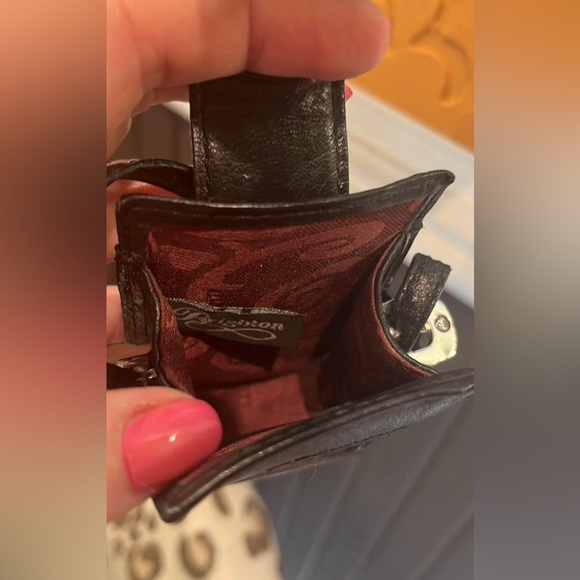 Vintage Brighton Small Bag w/ Rhinestone Heart & Strap - Picture 5 of 11